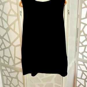 Plus Size Mid-Length Scoop Neck Nit Tank, Black